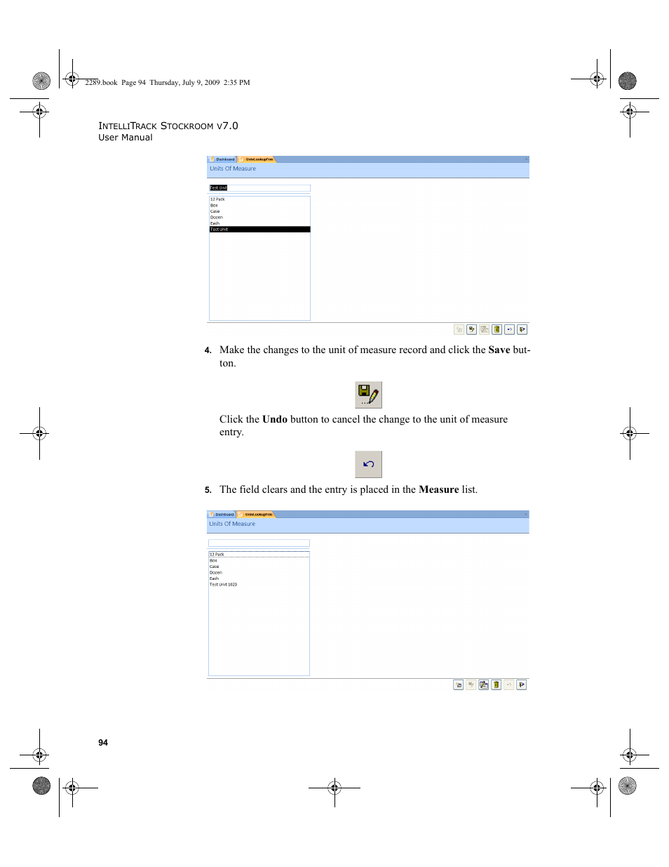 IntelliTrack Stockroom Inventory User Manual | Page 122 / 380