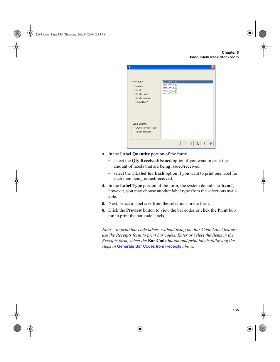 IntelliTrack Stockroom Inventory User Manual | Page 163 / 380