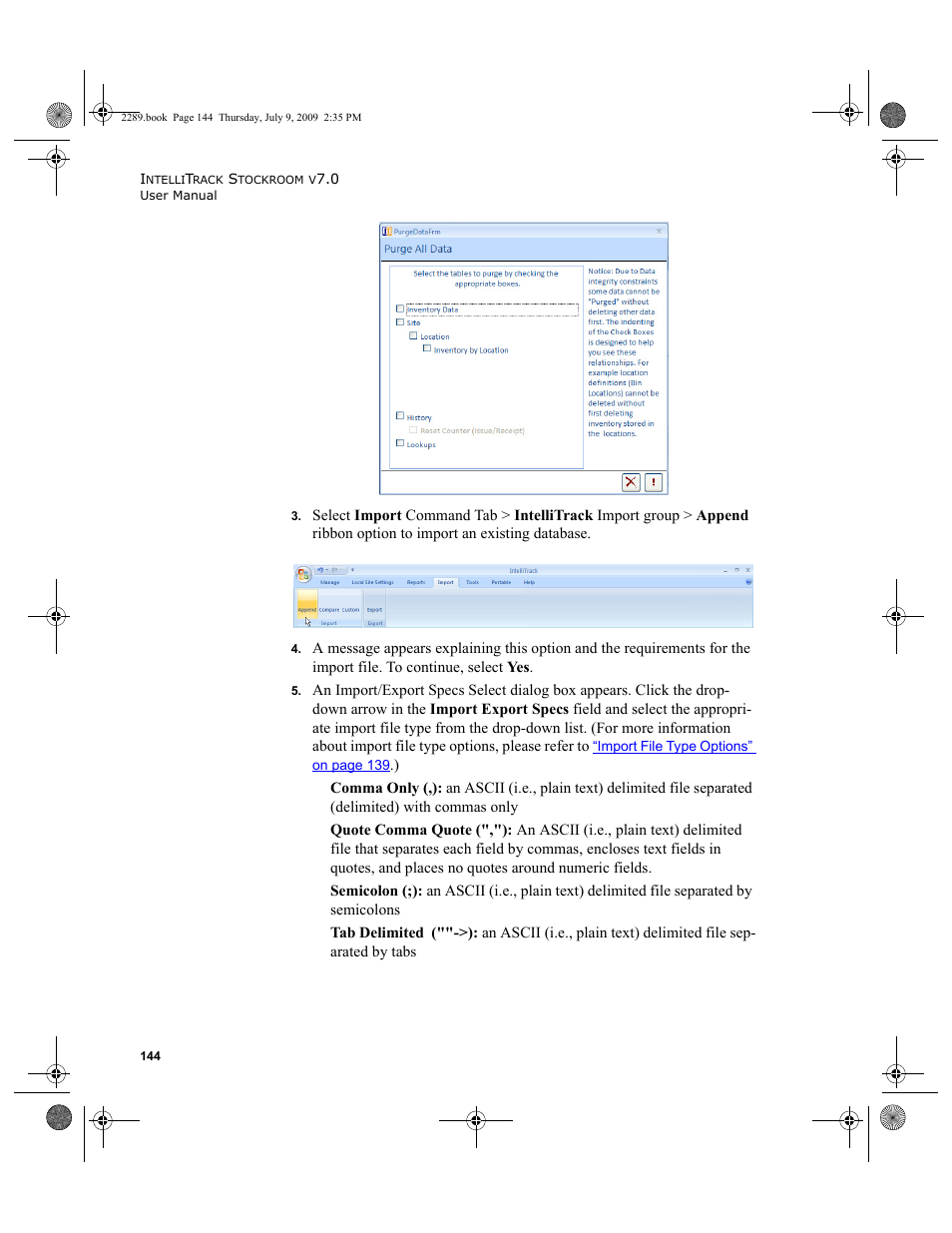 IntelliTrack Stockroom Inventory User Manual | Page 172 / 380