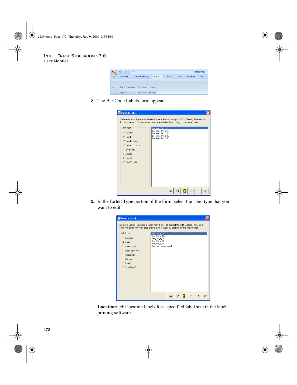 IntelliTrack Stockroom Inventory User Manual | Page 200 / 380