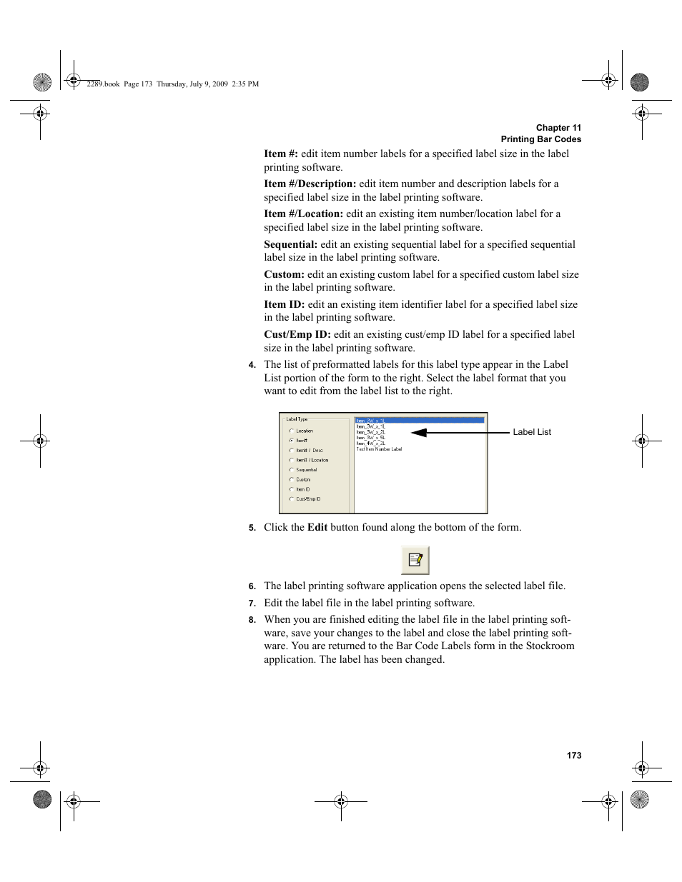 IntelliTrack Stockroom Inventory User Manual | Page 201 / 380