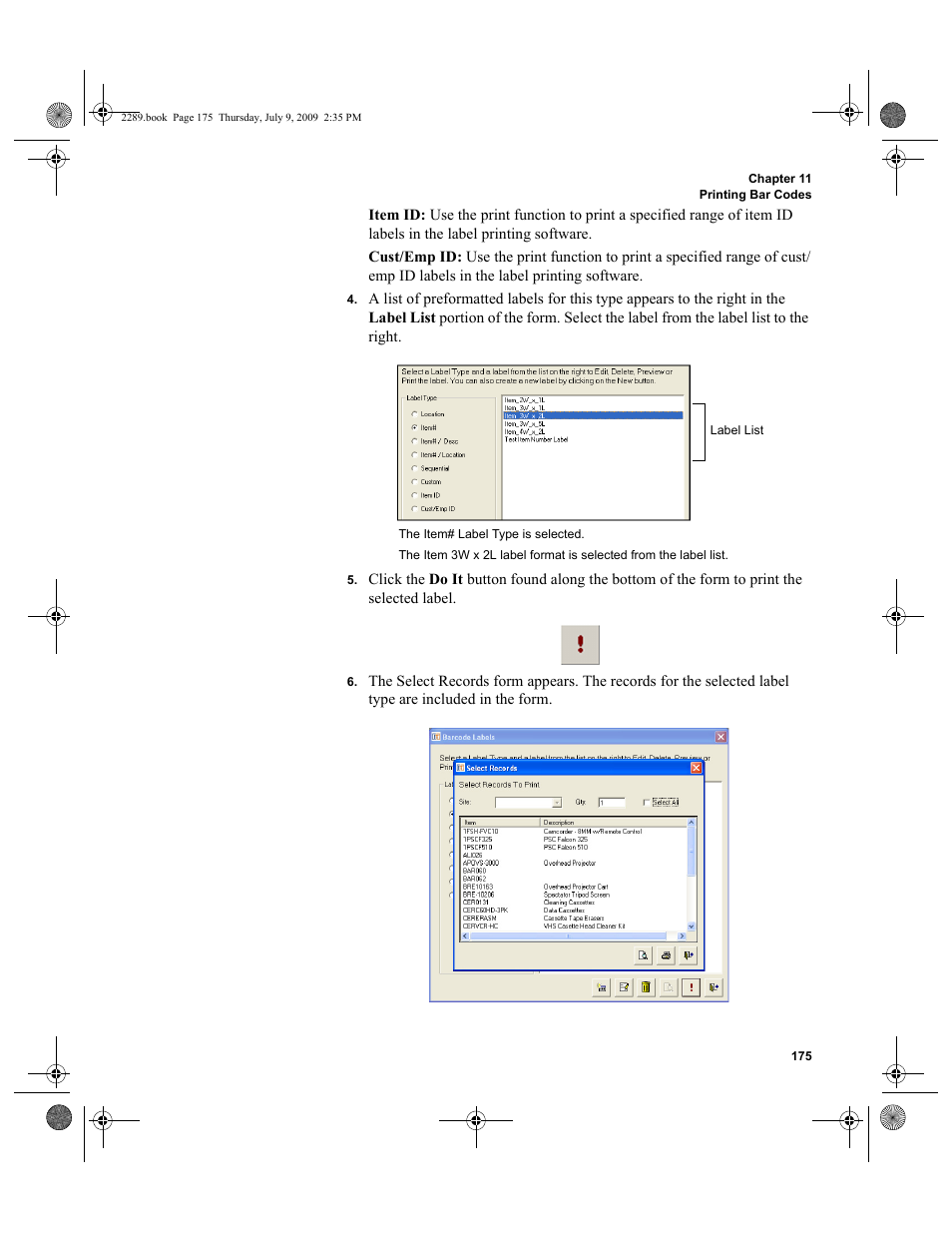 IntelliTrack Stockroom Inventory User Manual | Page 203 / 380