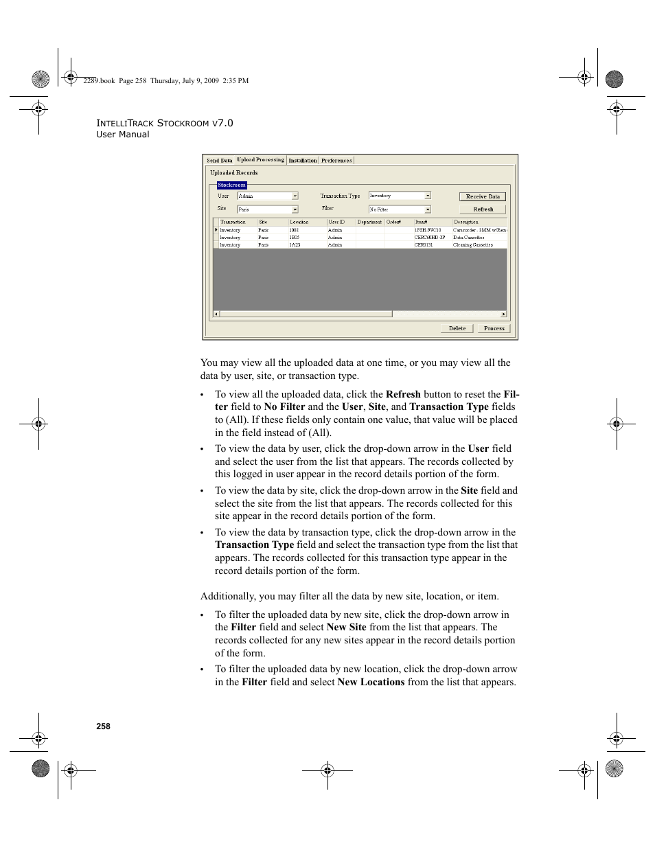 IntelliTrack Stockroom Inventory User Manual | Page 286 / 380