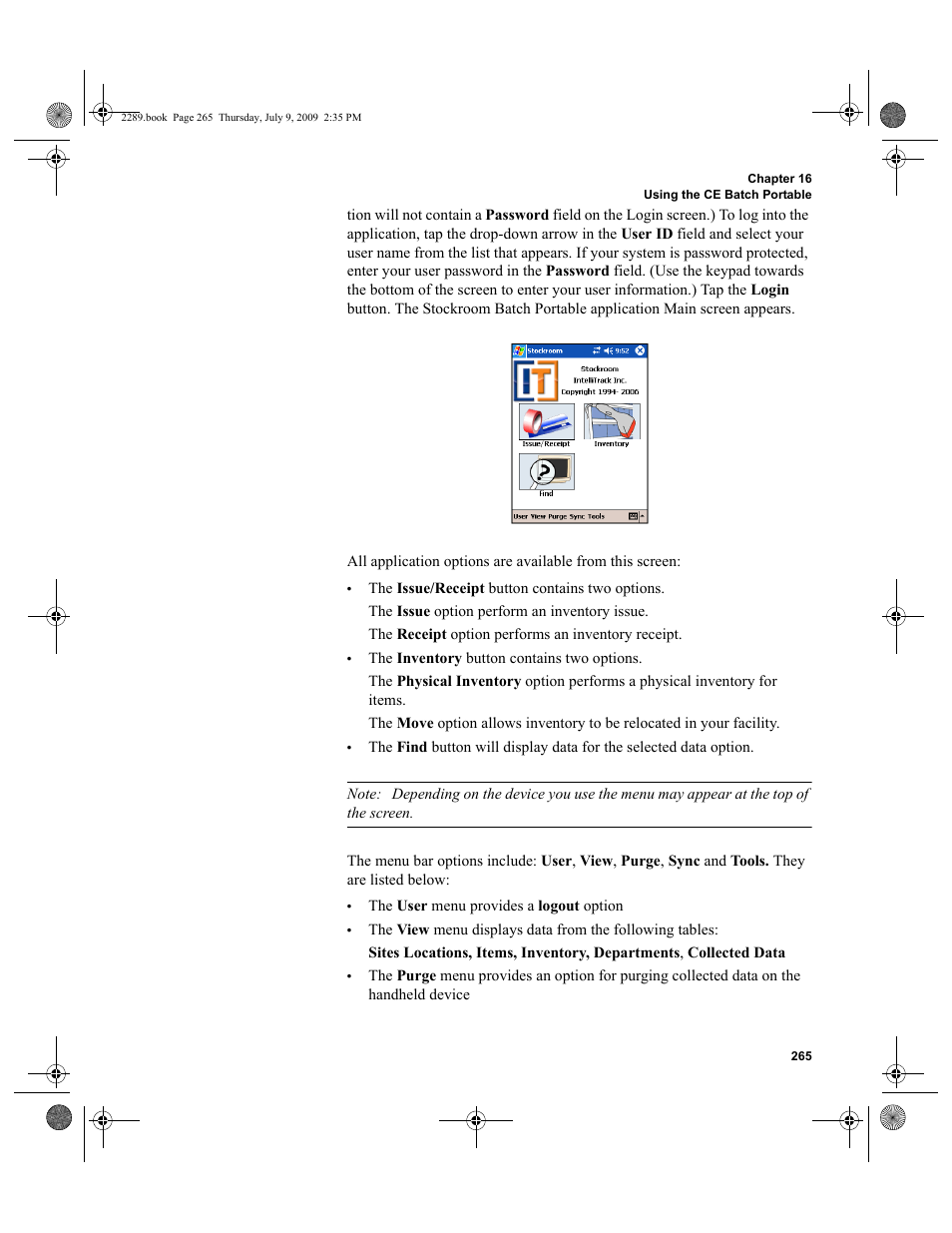 IntelliTrack Stockroom Inventory User Manual | Page 293 / 380