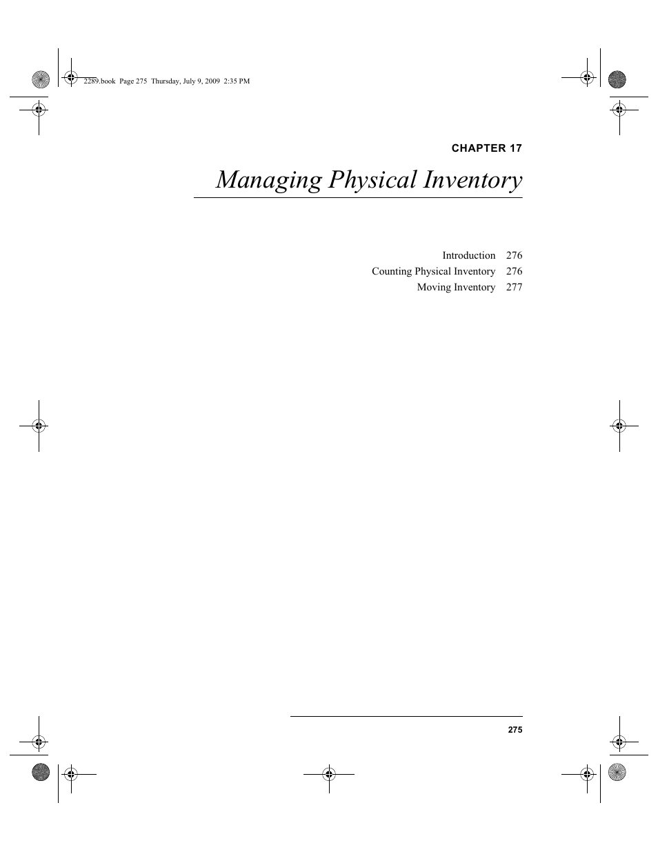 Chapter 17, Managing physical inventory, Chapter 17: managing physical inventory | IntelliTrack Stockroom Inventory User Manual | Page 303 / 380