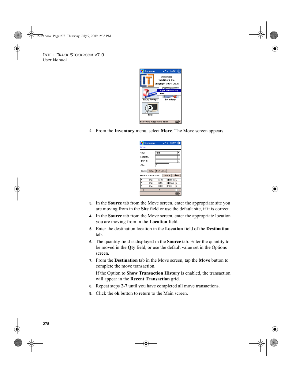 IntelliTrack Stockroom Inventory User Manual | Page 306 / 380
