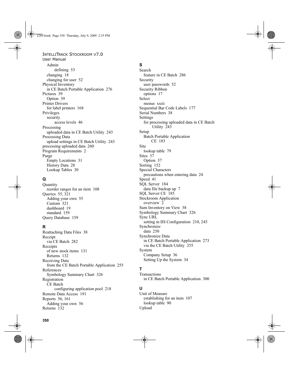 IntelliTrack Stockroom Inventory User Manual | Page 378 / 380