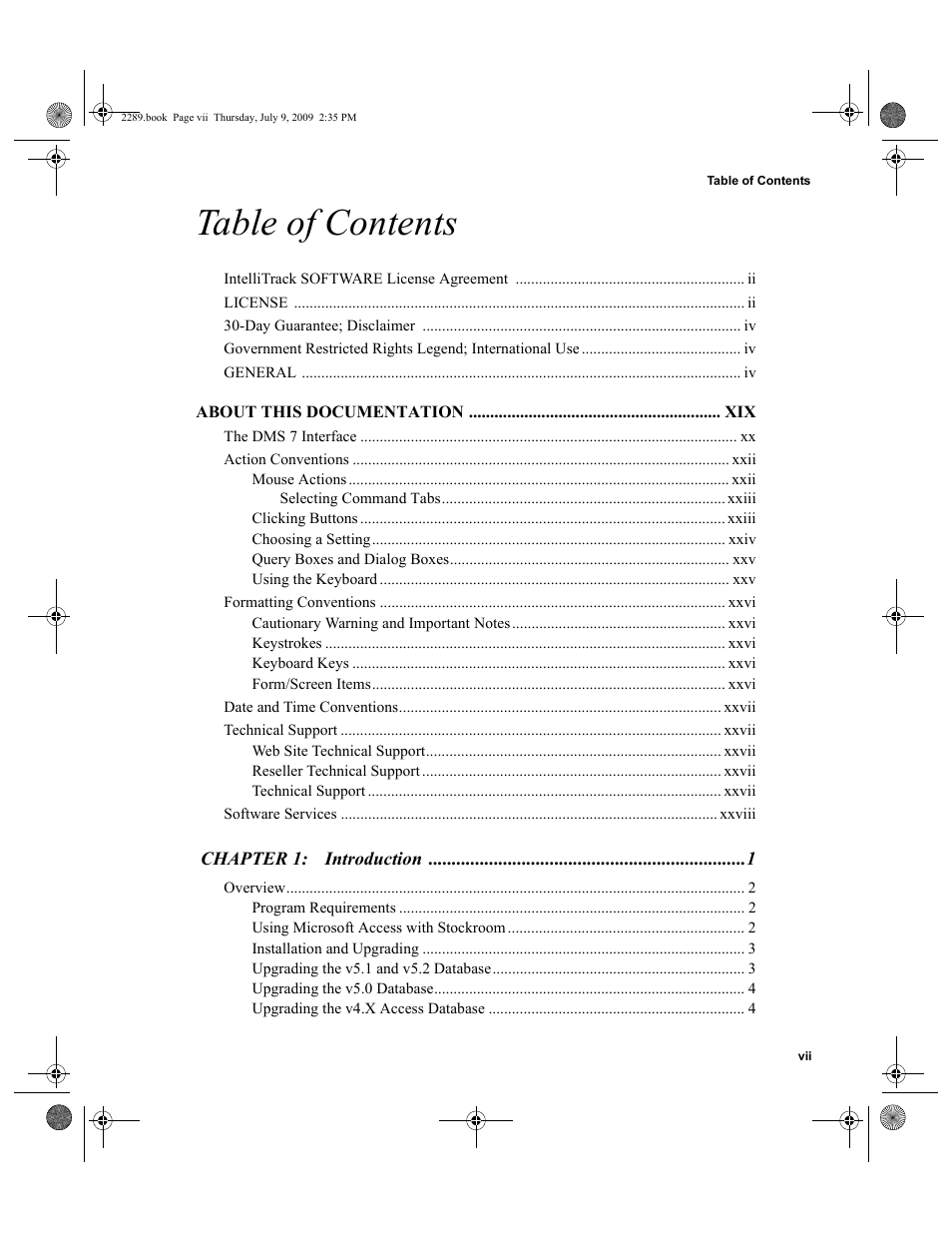 IntelliTrack Stockroom Inventory User Manual | Page 7 / 380