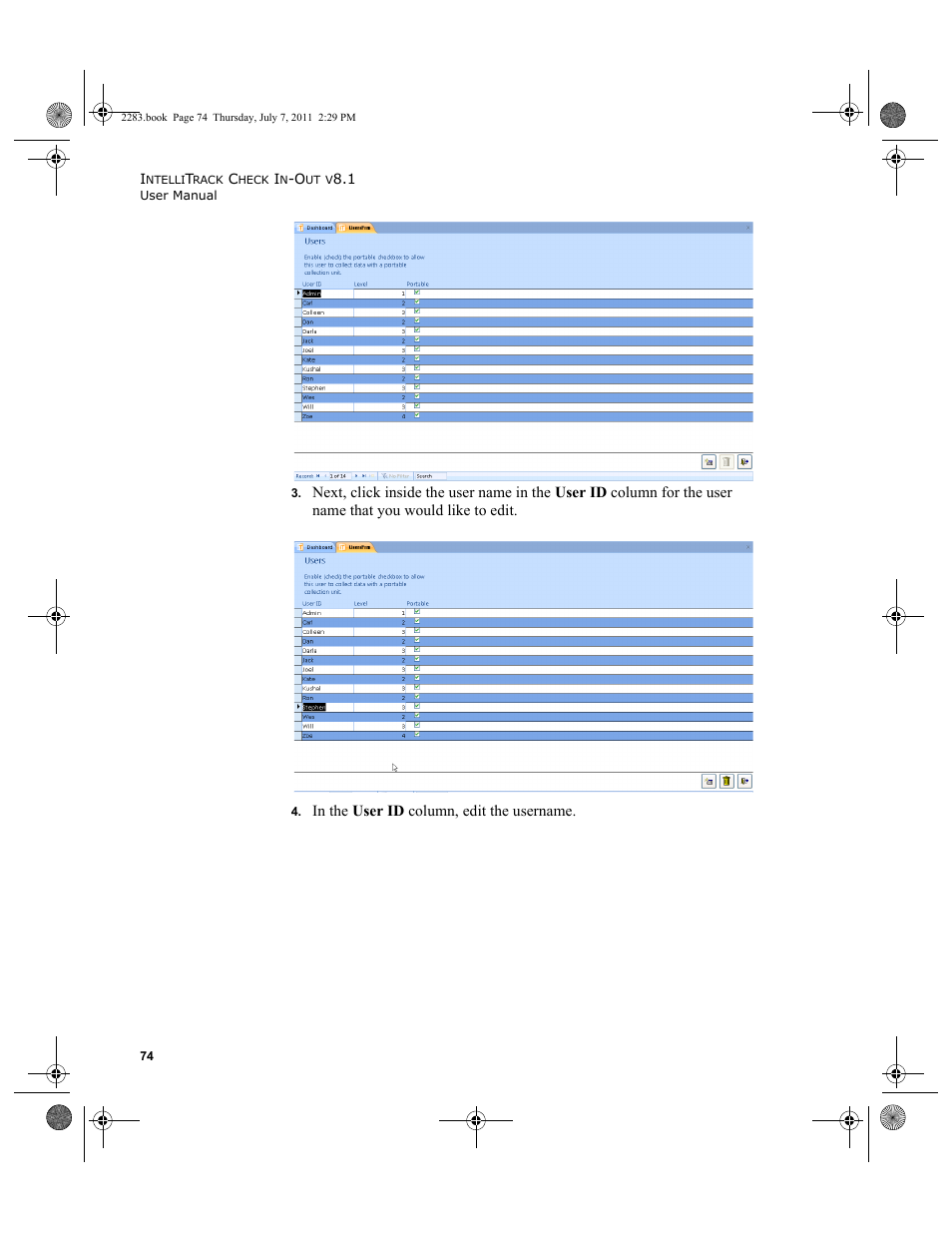 IntelliTrack Check In/Out User Manual | Page 104 / 564