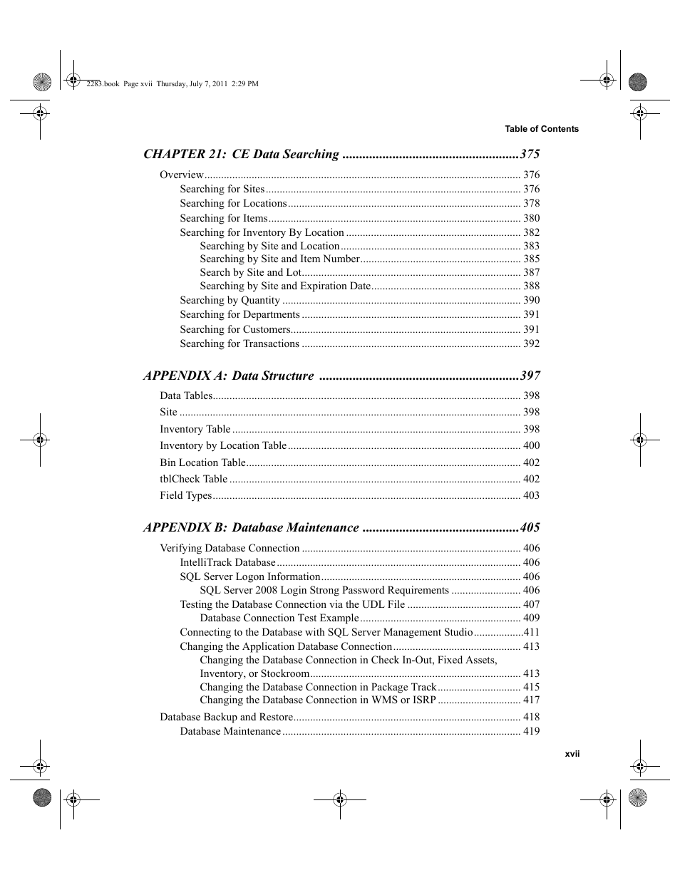 IntelliTrack Check In/Out User Manual | Page 17 / 564