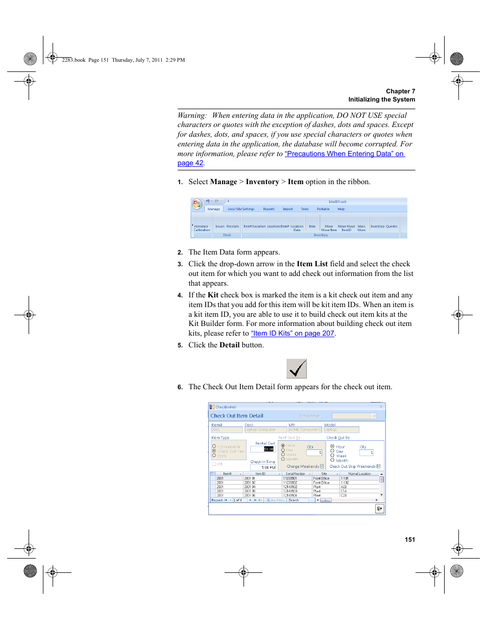 IntelliTrack Check In/Out User Manual | Page 181 / 564