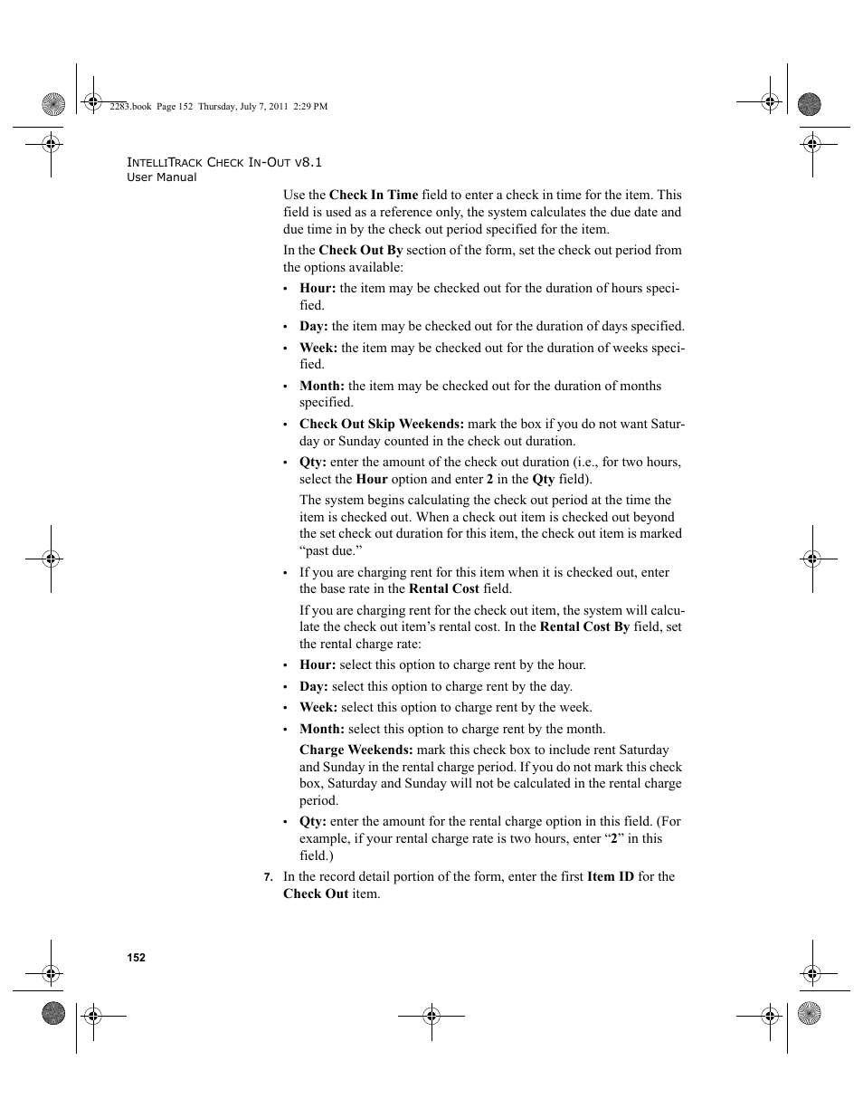 IntelliTrack Check In/Out User Manual | Page 182 / 564