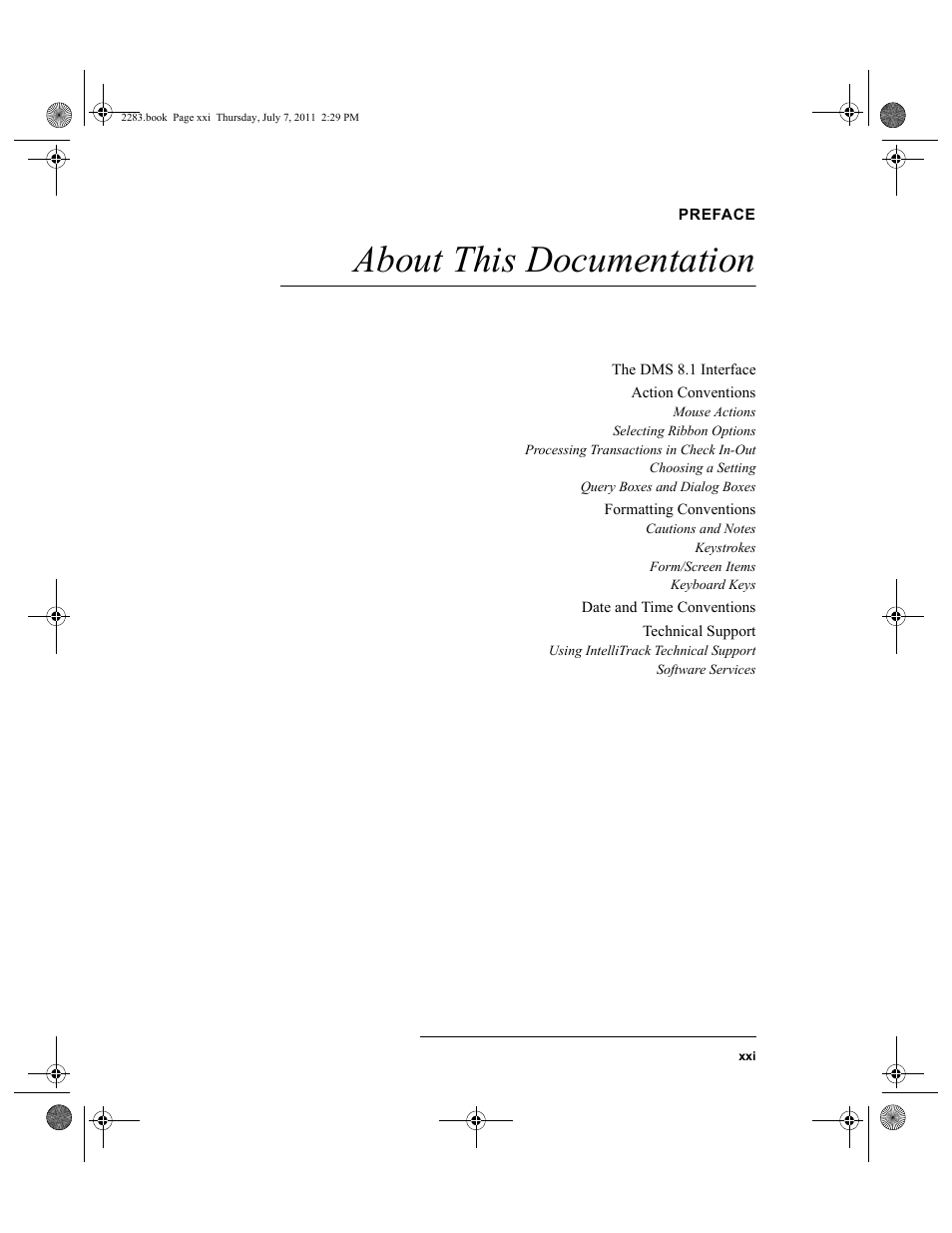 Preface, About this documentation | IntelliTrack Check In/Out User Manual | Page 21 / 564