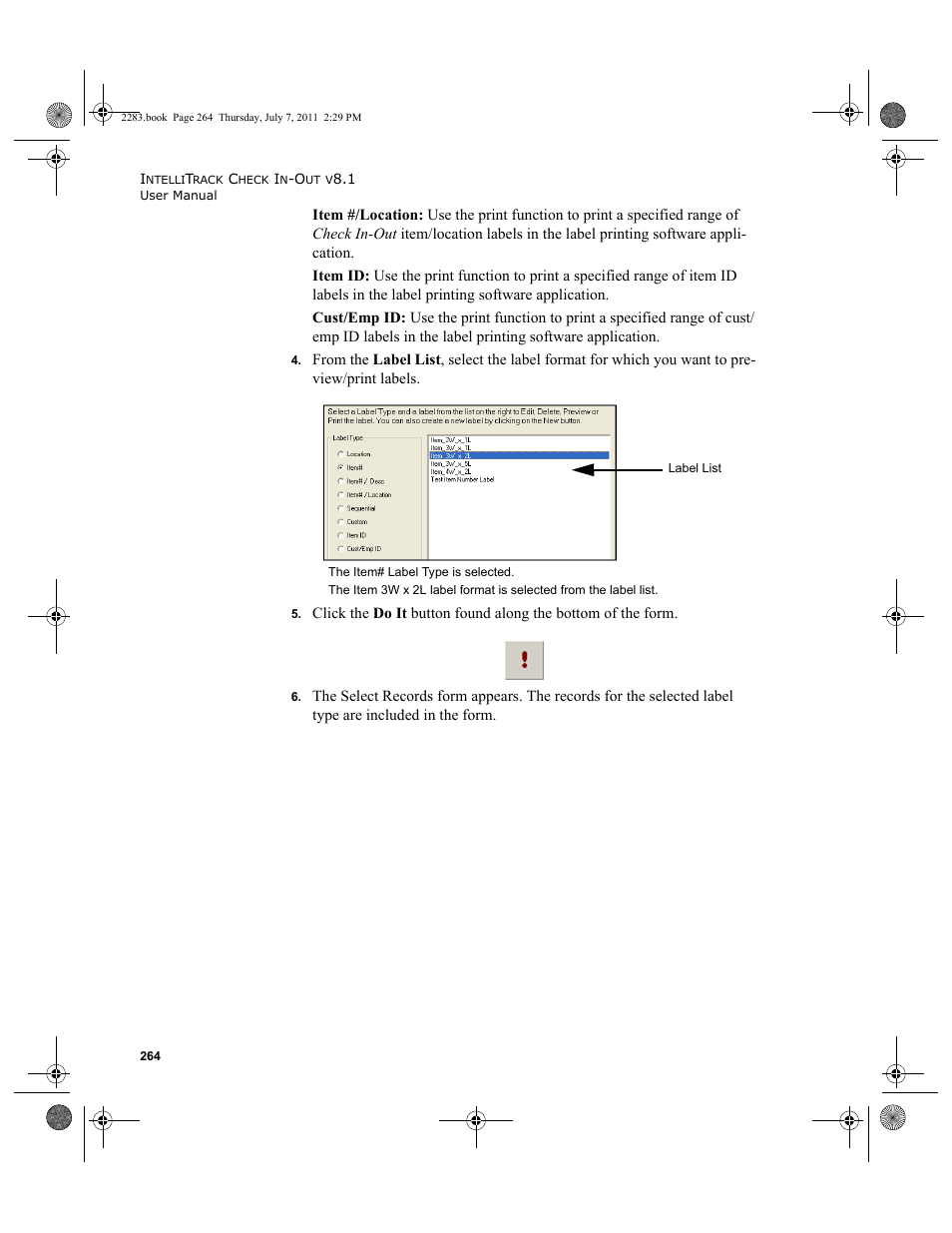 IntelliTrack Check In/Out User Manual | Page 294 / 564