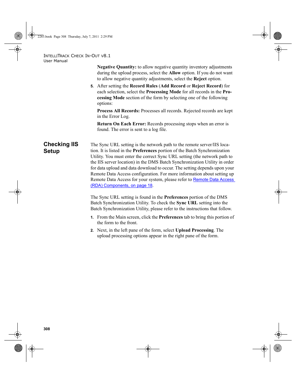 Checking iis setup | IntelliTrack Check In/Out User Manual | Page 338 / 564