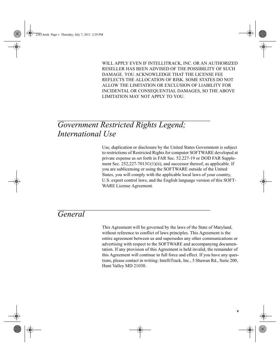 General | IntelliTrack Check In/Out User Manual | Page 5 / 564