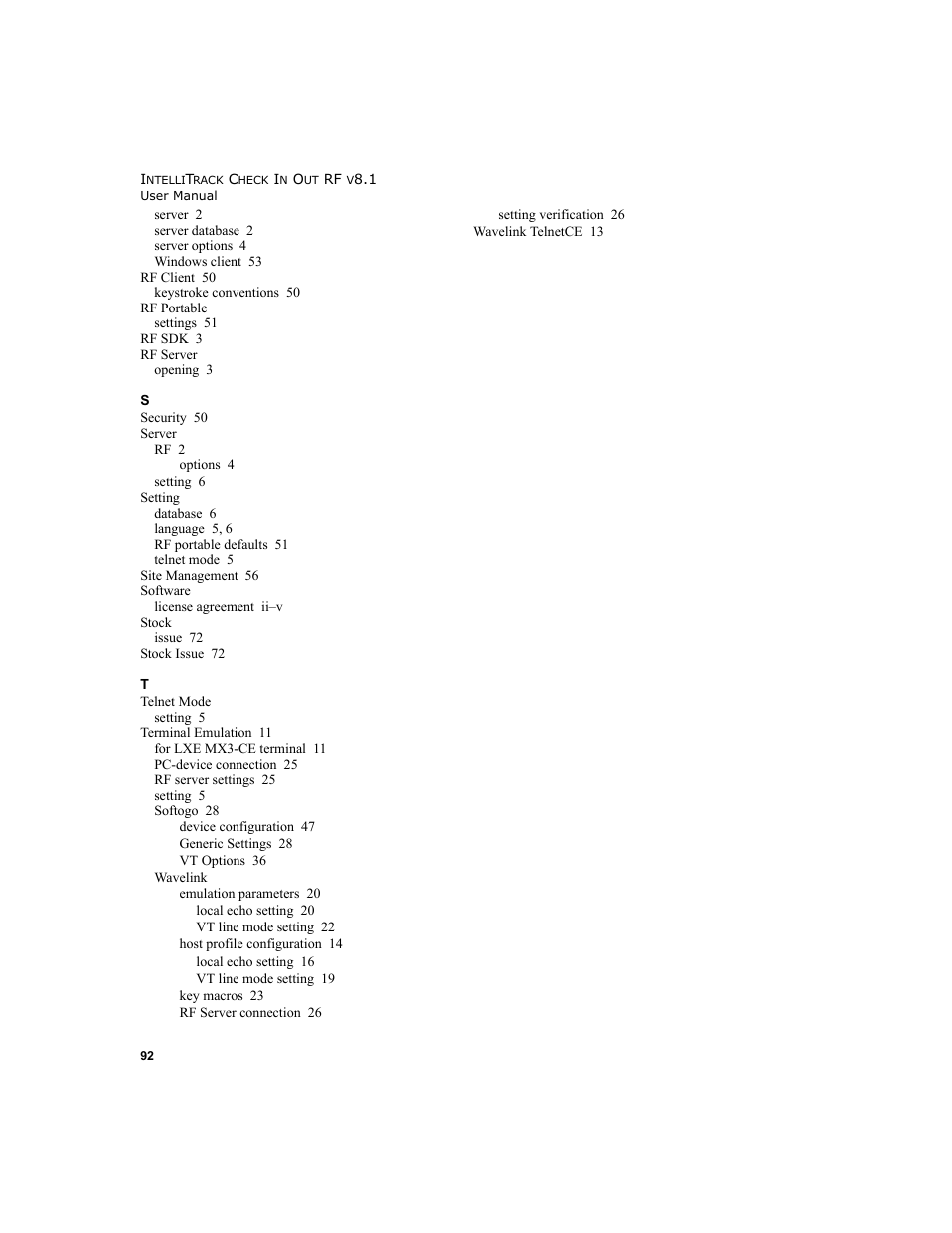 IntelliTrack Check In/Out User Manual | Page 102 / 102