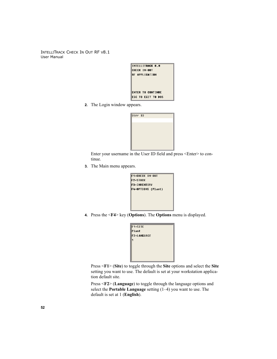 IntelliTrack Check In/Out User Manual | Page 62 / 102