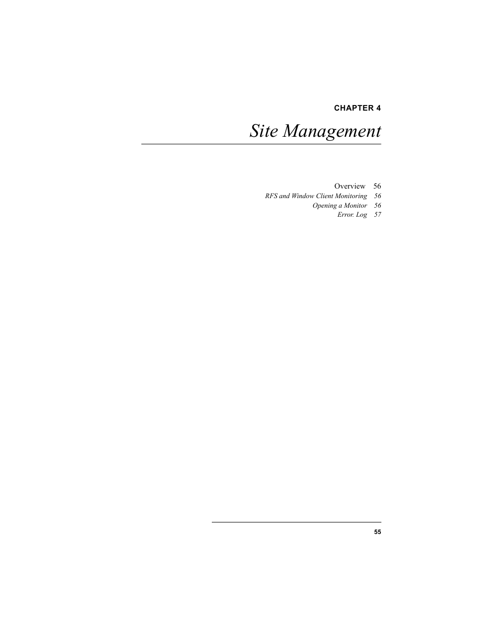 Chapter 4, Site management, Chapter 4: site management | IntelliTrack Check In/Out User Manual | Page 65 / 102