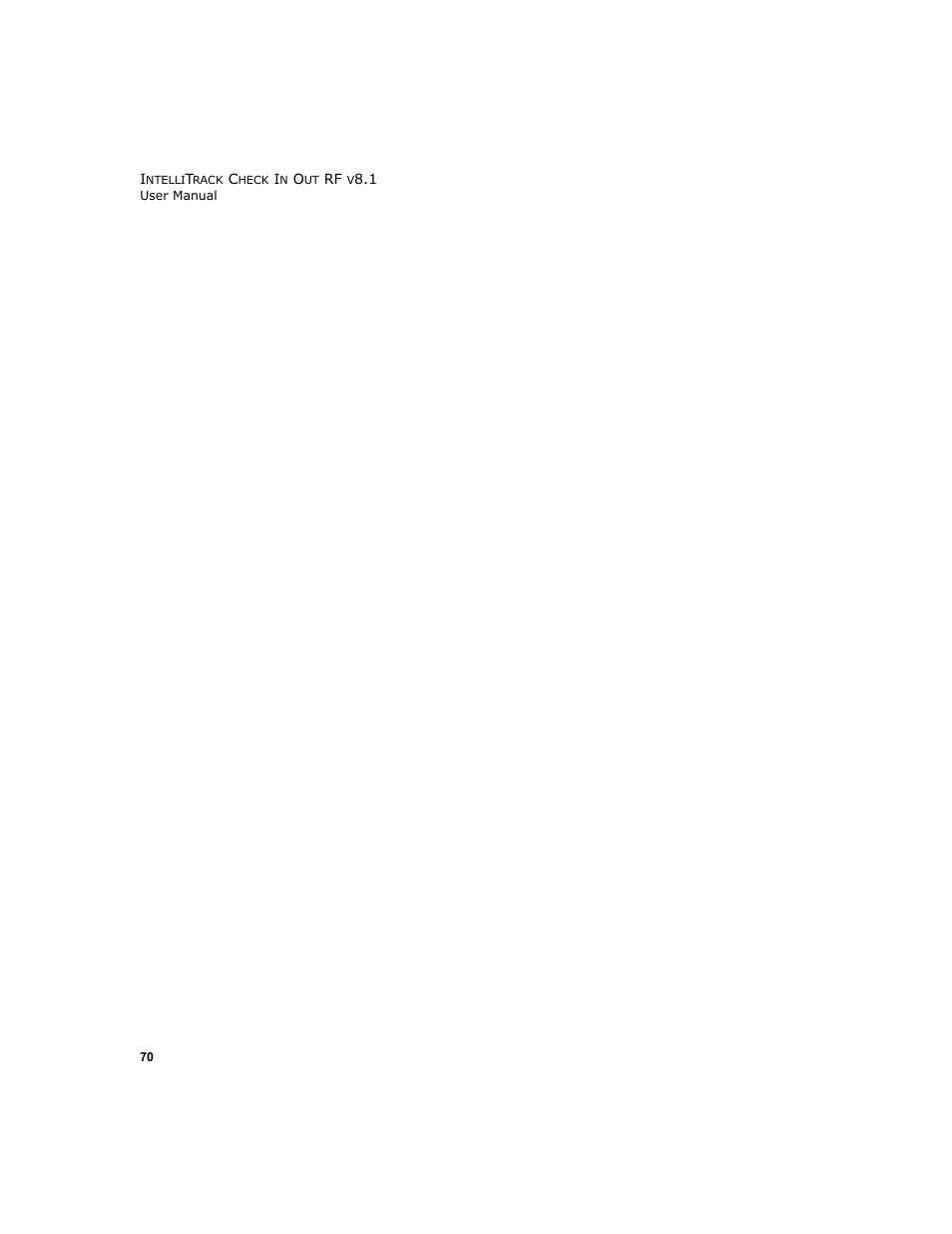 IntelliTrack Check In/Out User Manual | Page 80 / 102