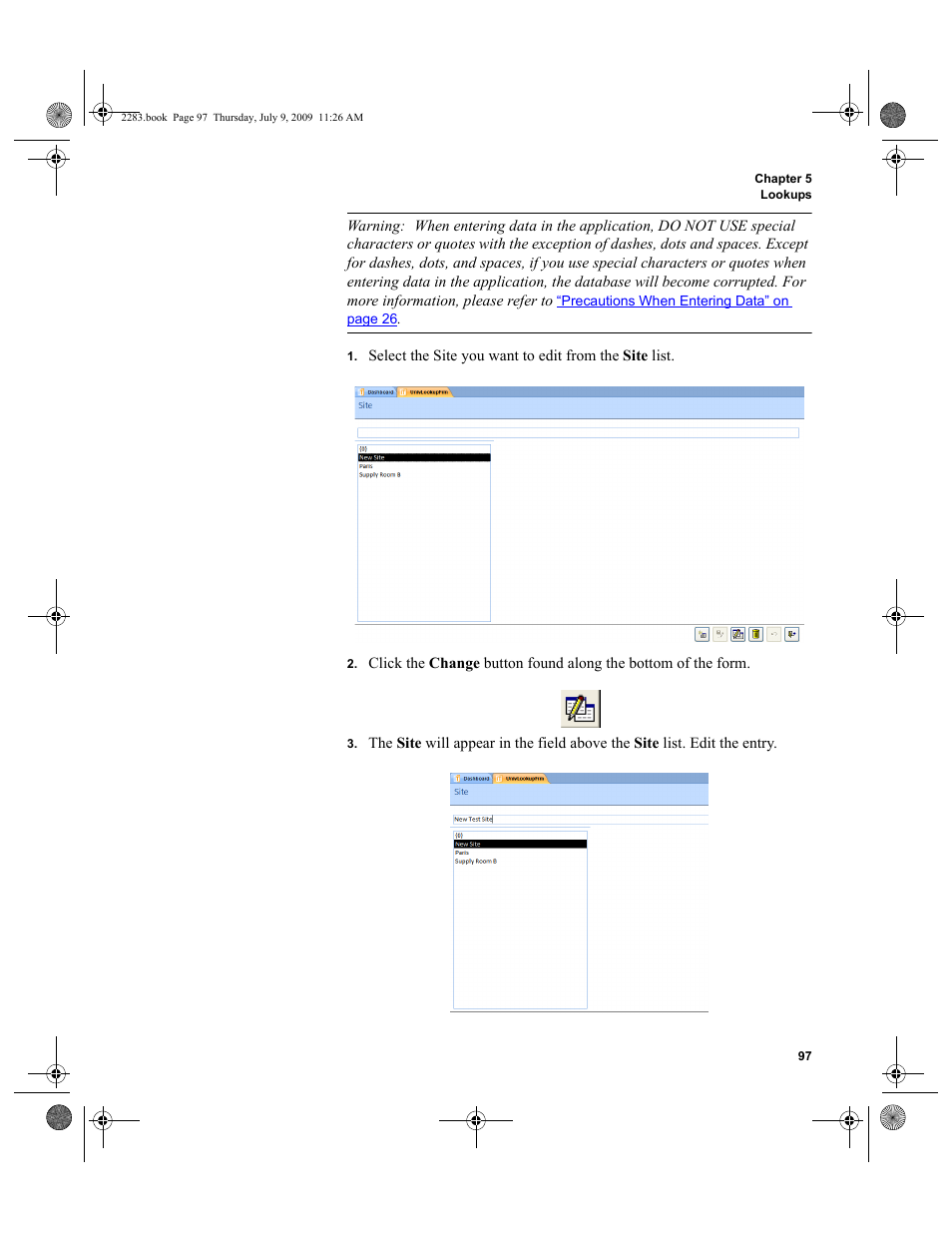 IntelliTrack Check In/Out User Manual | Page 125 / 474