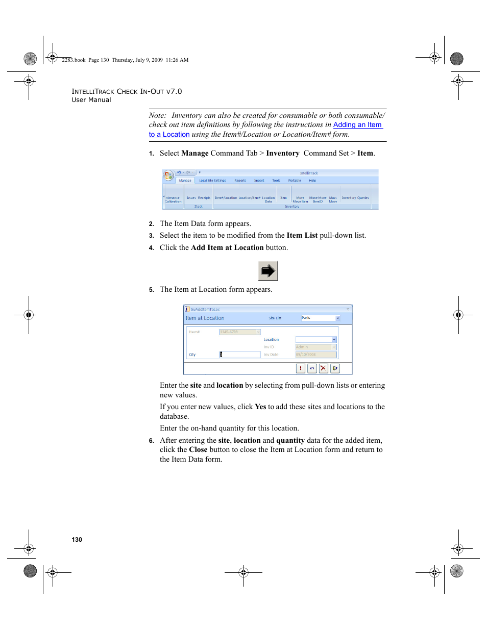 IntelliTrack Check In/Out User Manual | Page 158 / 474