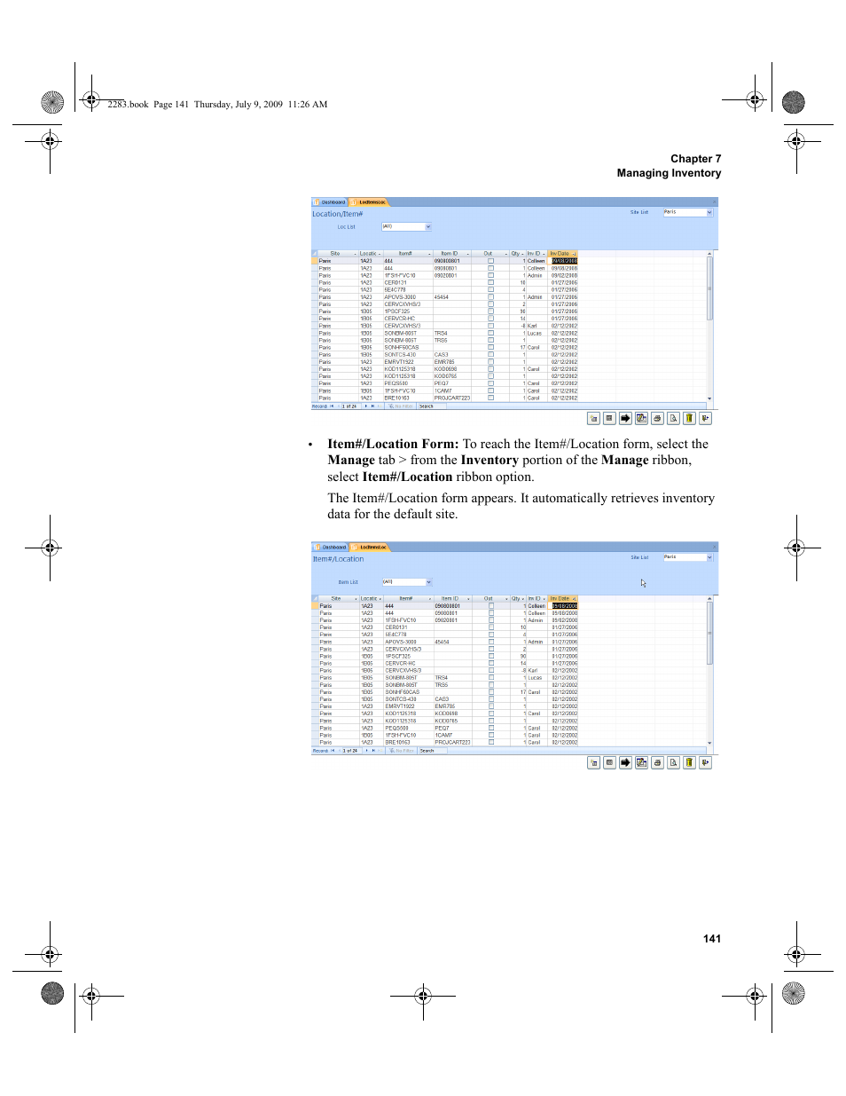 IntelliTrack Check In/Out User Manual | Page 169 / 474