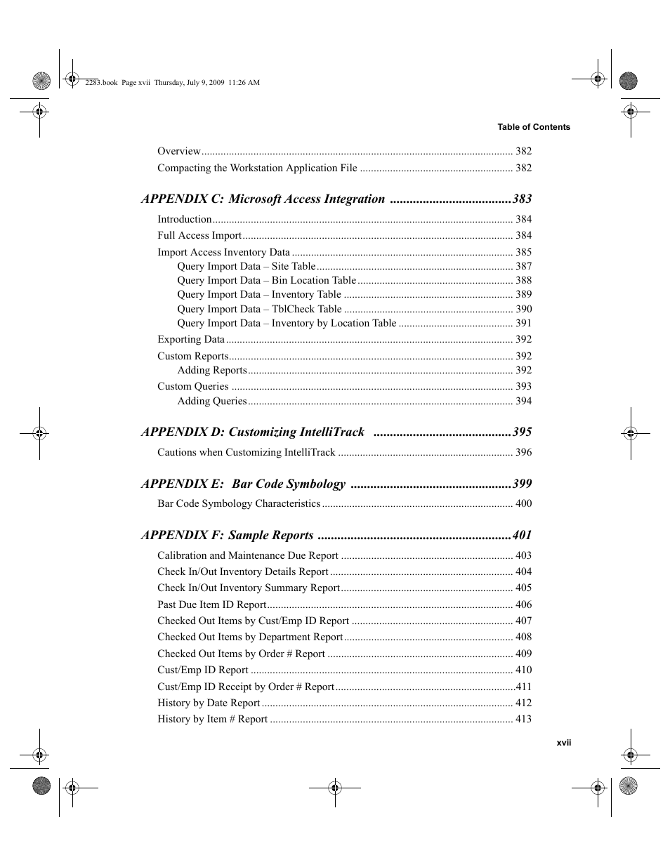 IntelliTrack Check In/Out User Manual | Page 17 / 474