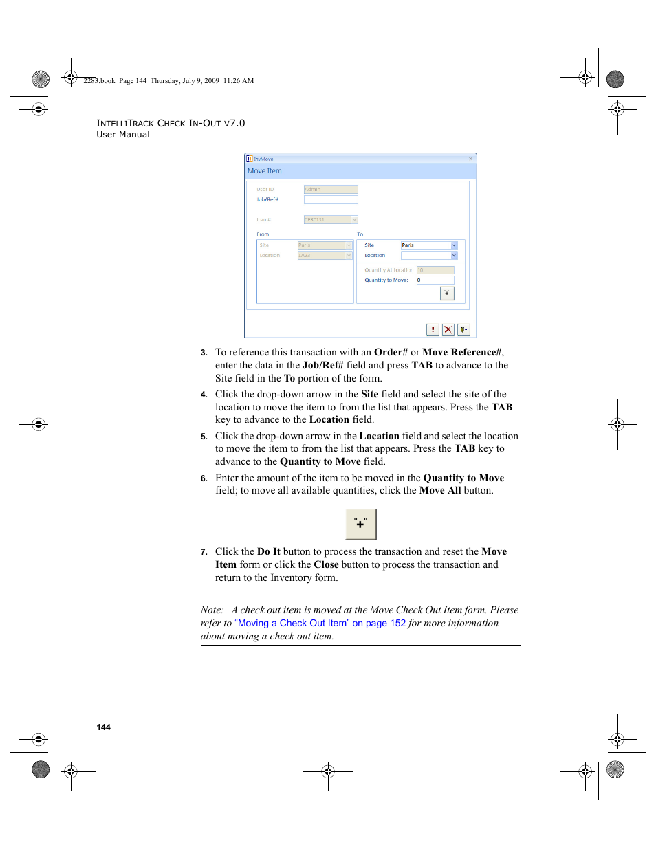 IntelliTrack Check In/Out User Manual | Page 172 / 474