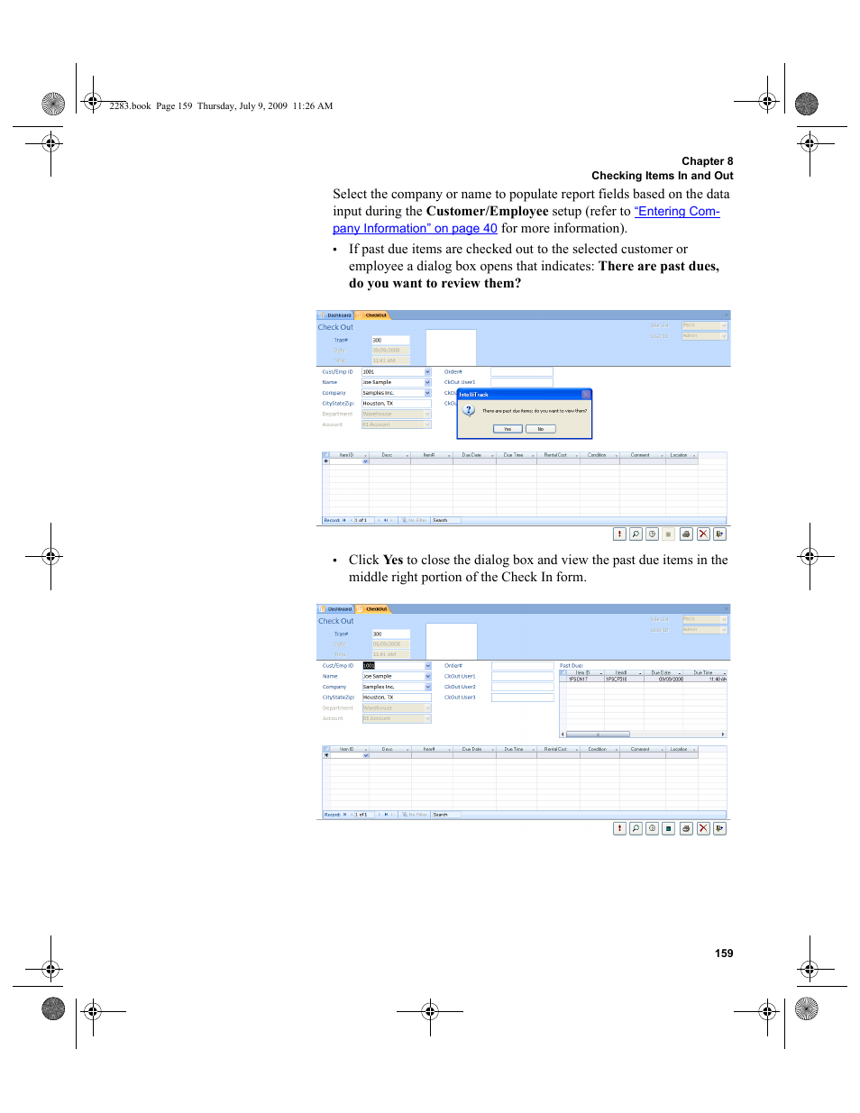 IntelliTrack Check In/Out User Manual | Page 187 / 474