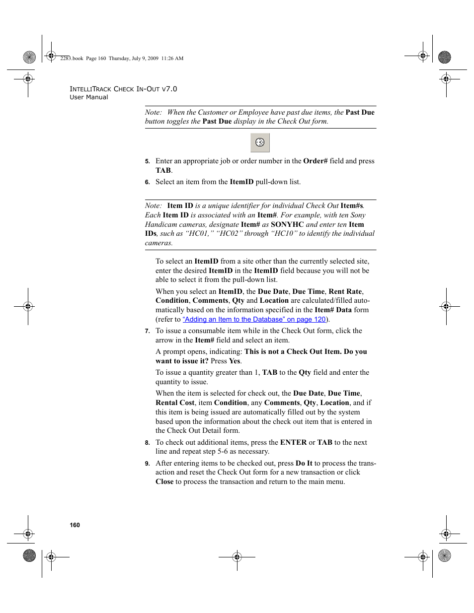 IntelliTrack Check In/Out User Manual | Page 188 / 474