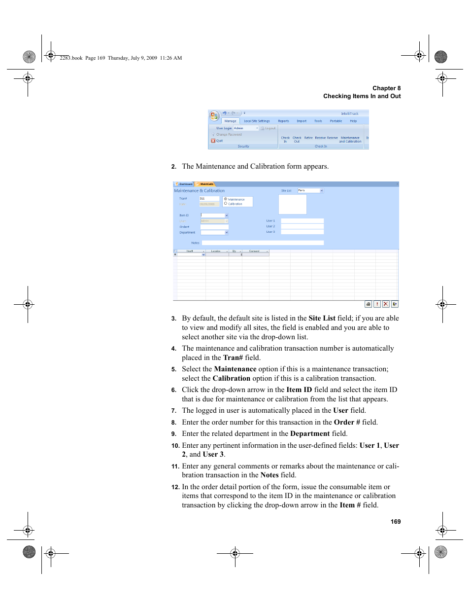 IntelliTrack Check In/Out User Manual | Page 197 / 474