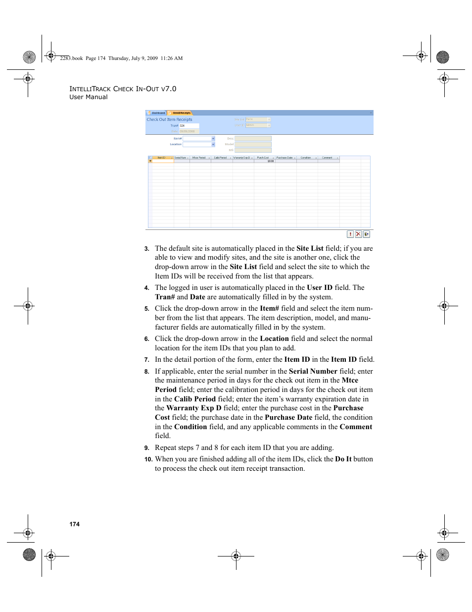 IntelliTrack Check In/Out User Manual | Page 202 / 474