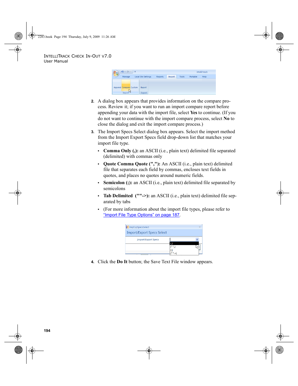 IntelliTrack Check In/Out User Manual | Page 222 / 474