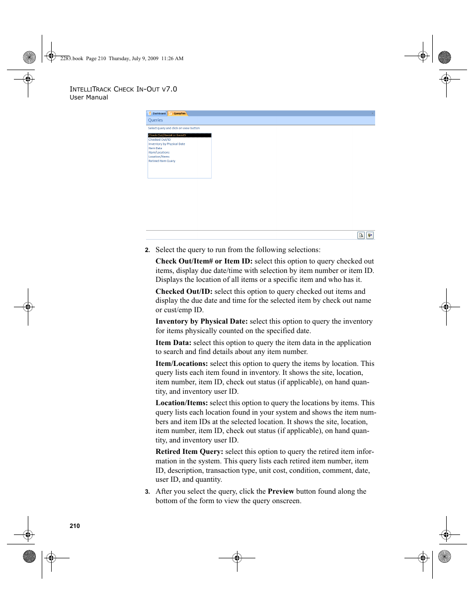 IntelliTrack Check In/Out User Manual | Page 238 / 474