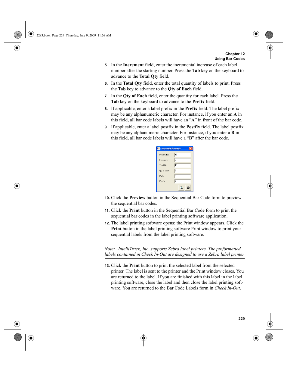 IntelliTrack Check In/Out User Manual | Page 257 / 474