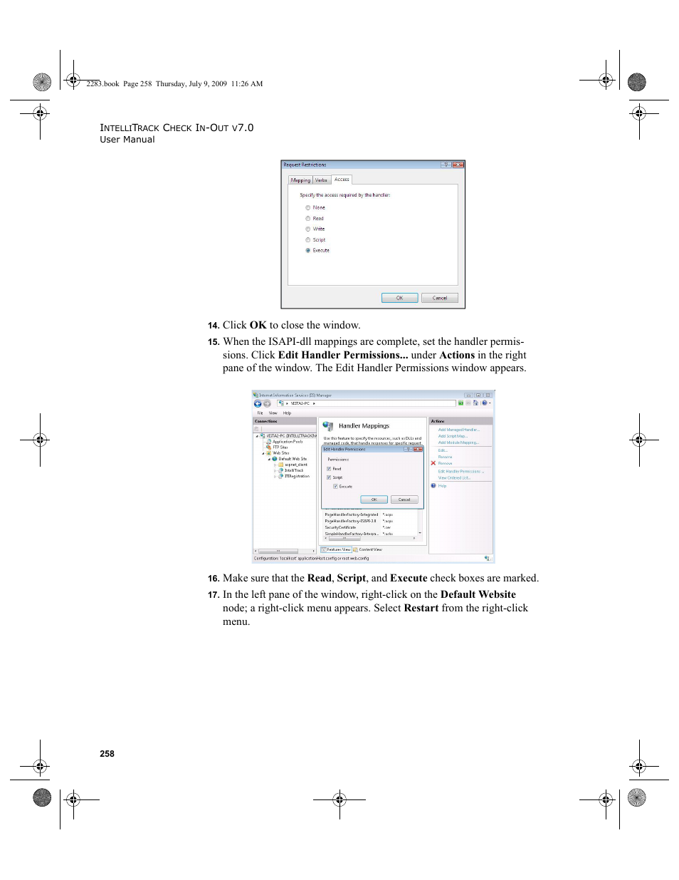 IntelliTrack Check In/Out User Manual | Page 286 / 474