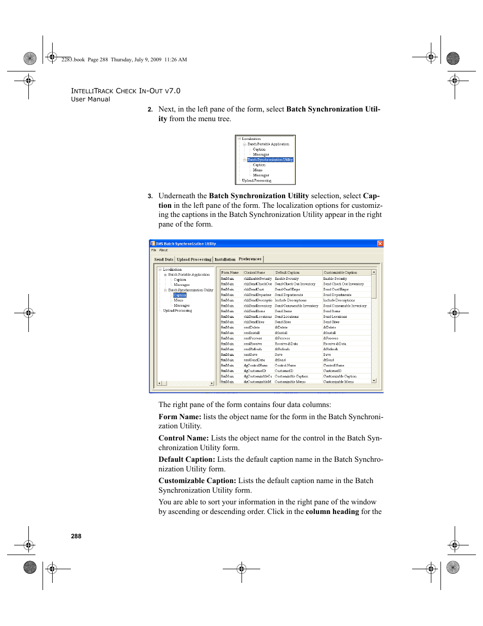 IntelliTrack Check In/Out User Manual | Page 316 / 474