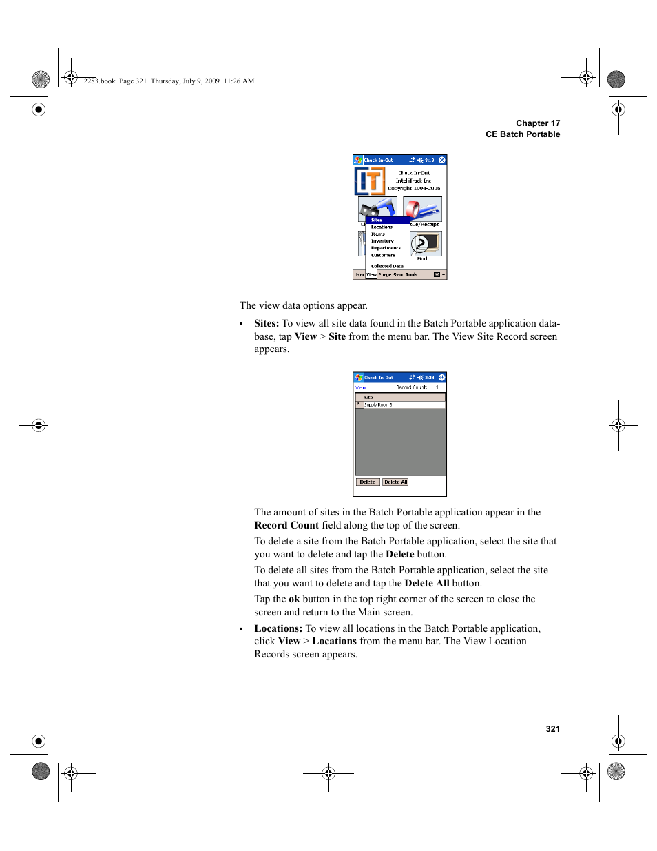 IntelliTrack Check In/Out User Manual | Page 349 / 474