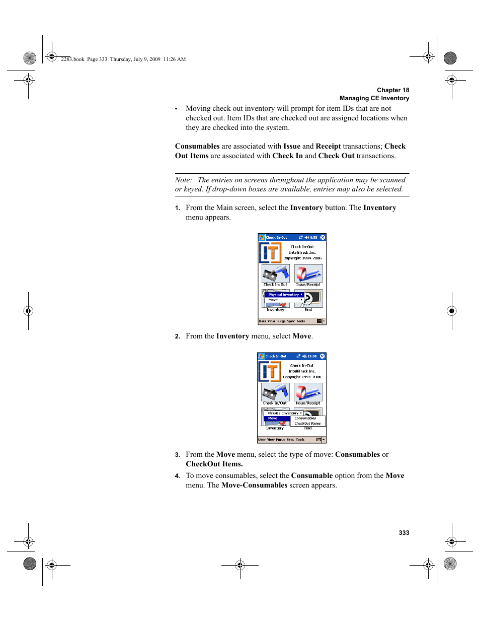 IntelliTrack Check In/Out User Manual | Page 361 / 474