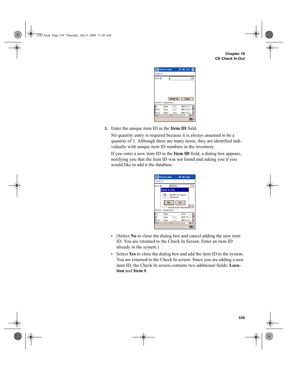 IntelliTrack Check In/Out User Manual | Page 367 / 474