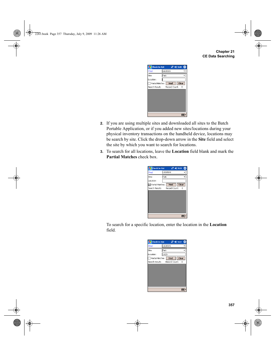 IntelliTrack Check In/Out User Manual | Page 385 / 474