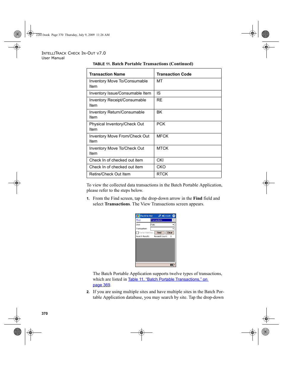 IntelliTrack Check In/Out User Manual | Page 398 / 474