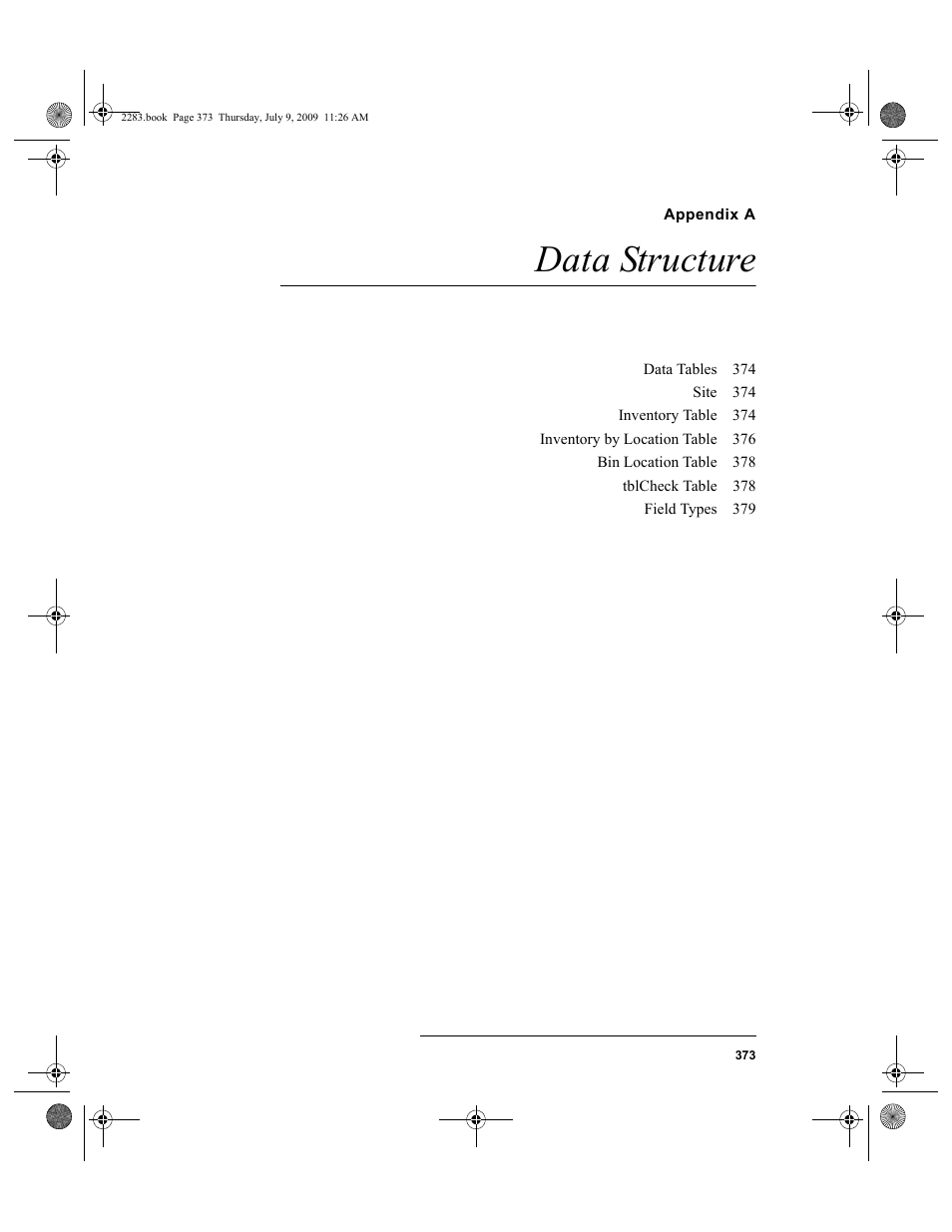 Appendix a, Data structure, Appendix a: data structure | IntelliTrack Check In/Out User Manual | Page 401 / 474