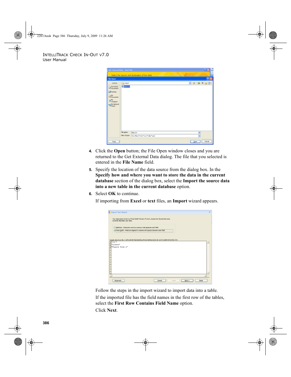 IntelliTrack Check In/Out User Manual | Page 414 / 474