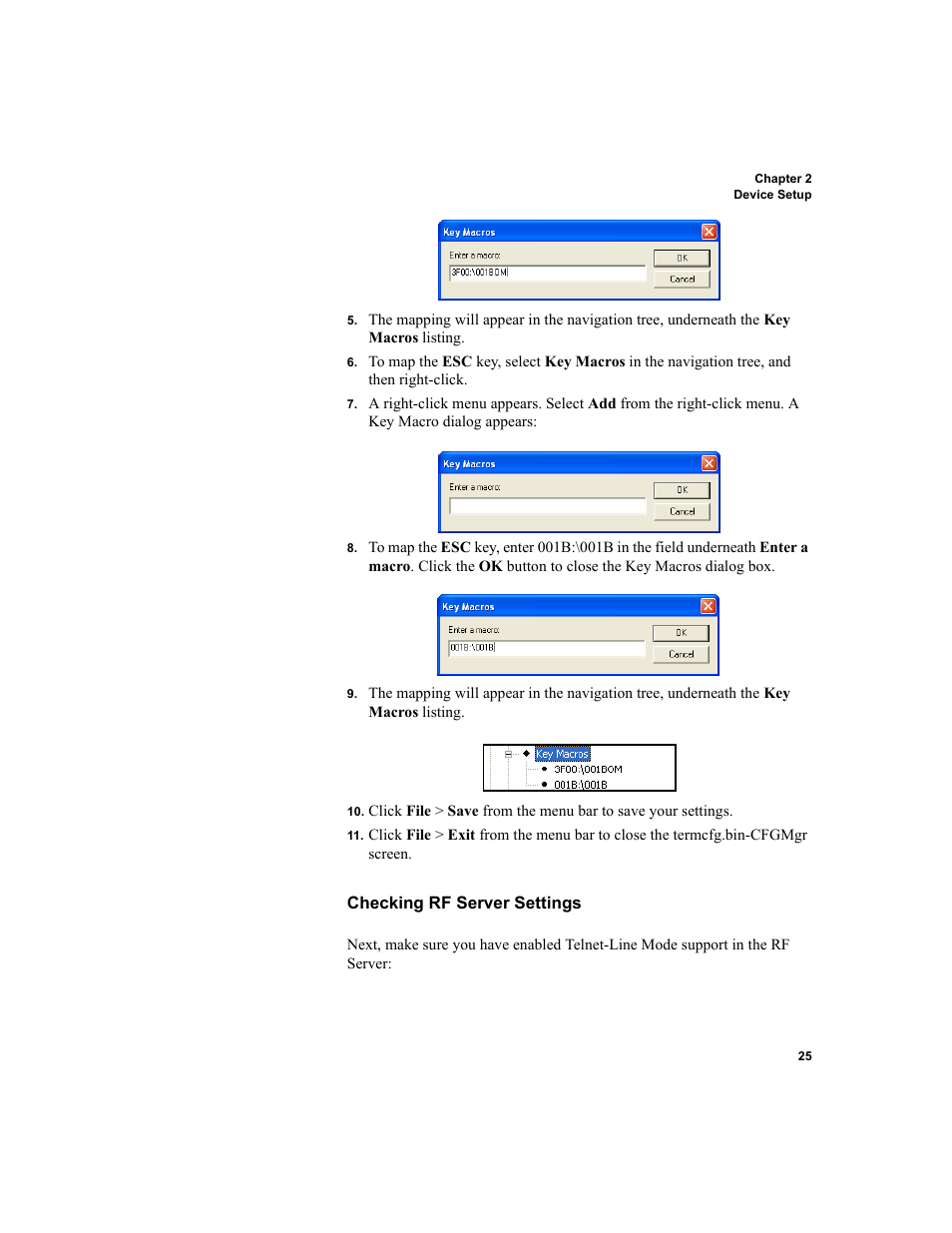 Checking rf server settings | IntelliTrack Check In/Out User Manual | Page 35 / 78