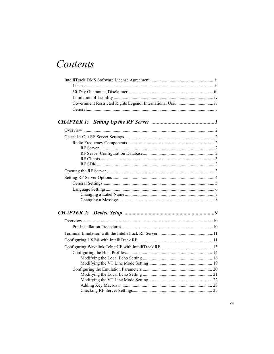 IntelliTrack Check In/Out User Manual | Page 7 / 78