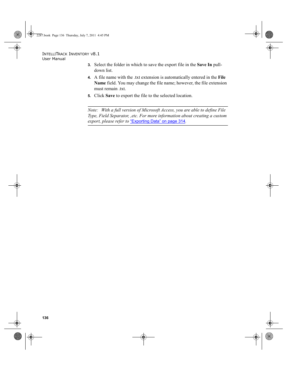 IntelliTrack Inventory Management User Manual | Page 162 / 366