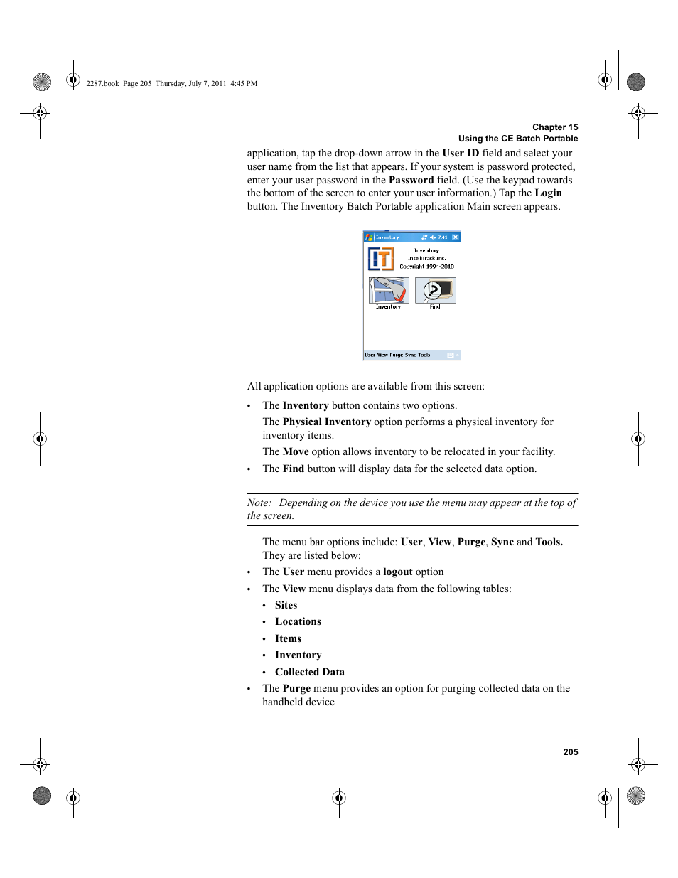 IntelliTrack Inventory Management User Manual | Page 231 / 366