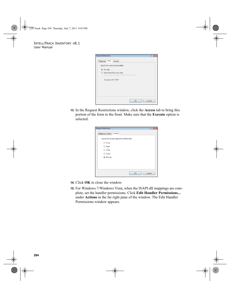 IntelliTrack Inventory Management User Manual | Page 320 / 366